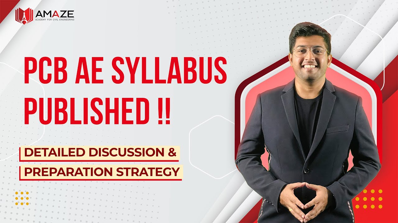 PCB AE SYLLABUS PUBLISHED | SYLLABUS DISCUSSION | PREPARATION STRATEGY