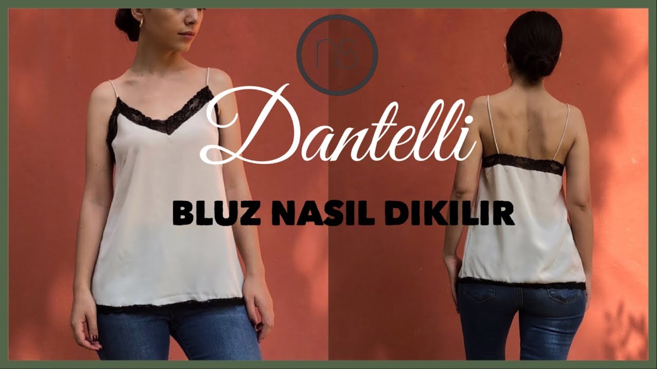 KOLAY DANTELLİ BLUZ NASIL YAPILIR? // KALIPSIZ//