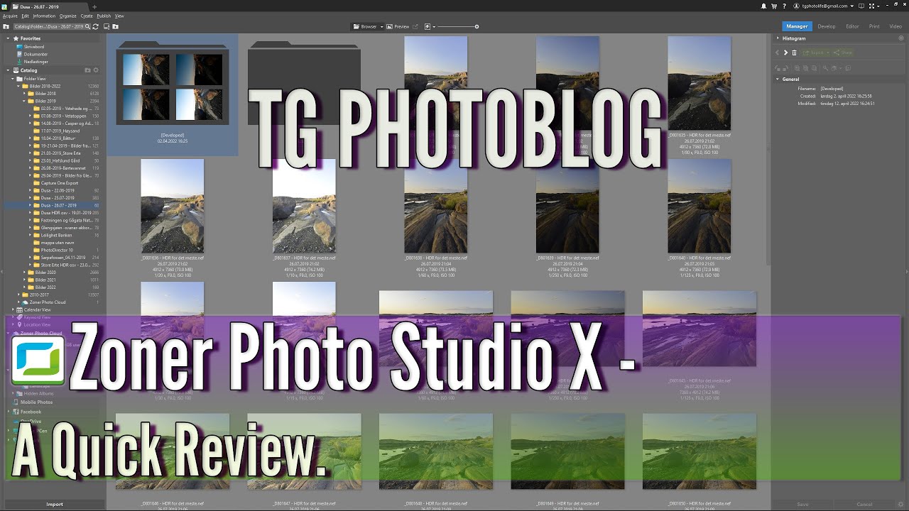 Zoner Photo Studio X - Review and a Look at Most of the Features