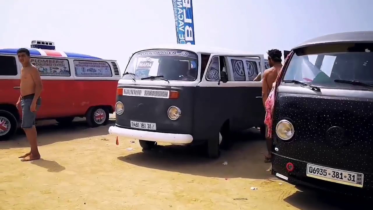 Big Meeting of coccinel beetle & vans volkswagen T2 T3 T4- Algeria