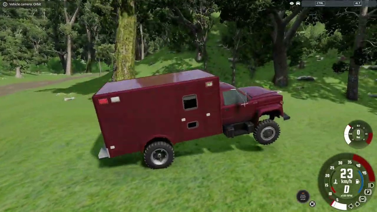beamng awful radial plane engine truck