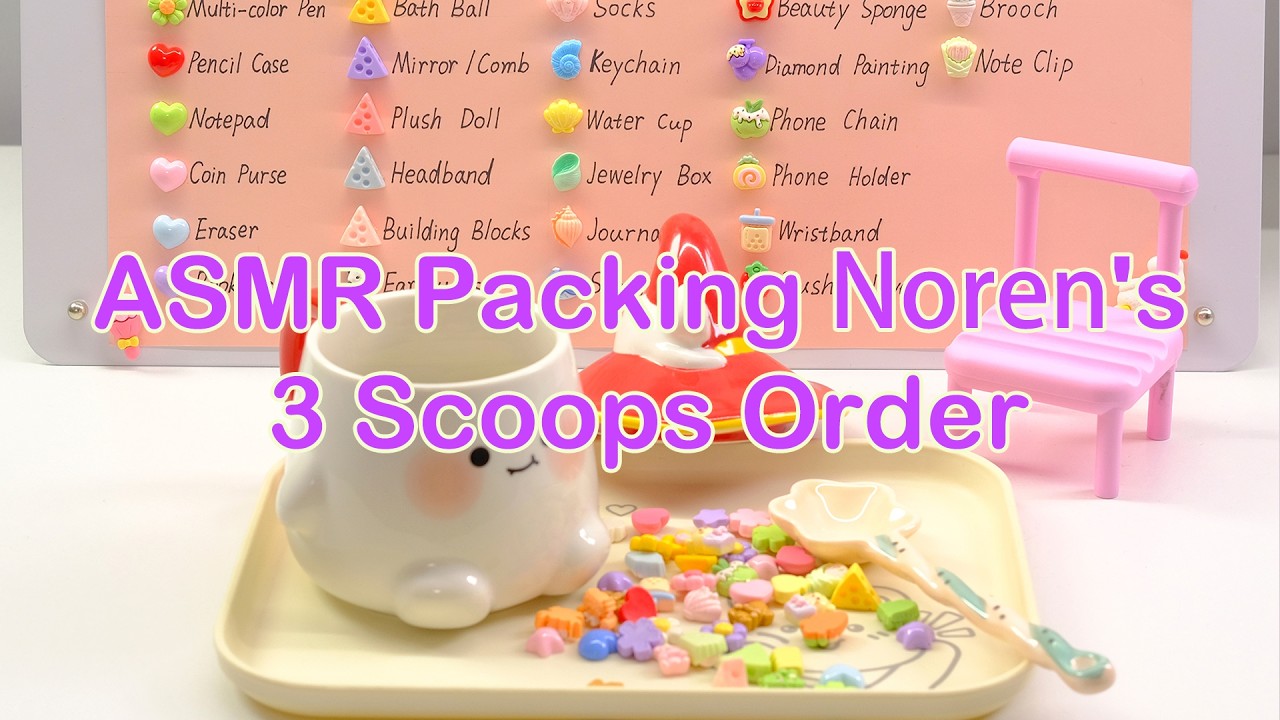 【Litebord Lucky Scoops】ASMR: собираем расширенный заказ из 3 &laquo;черпаков&raquo; для Noren