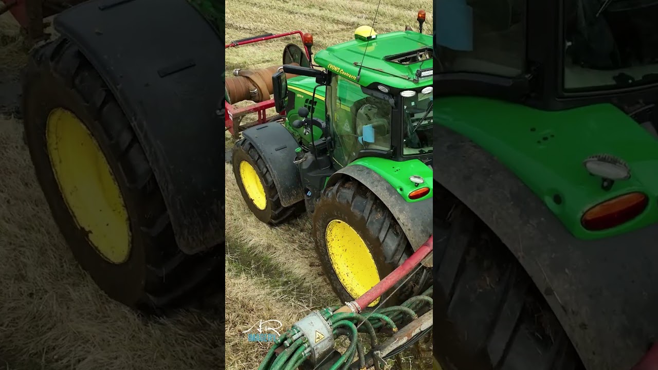 Slurry going out with the 12m dribble bar #farming #agriculture #arimagery