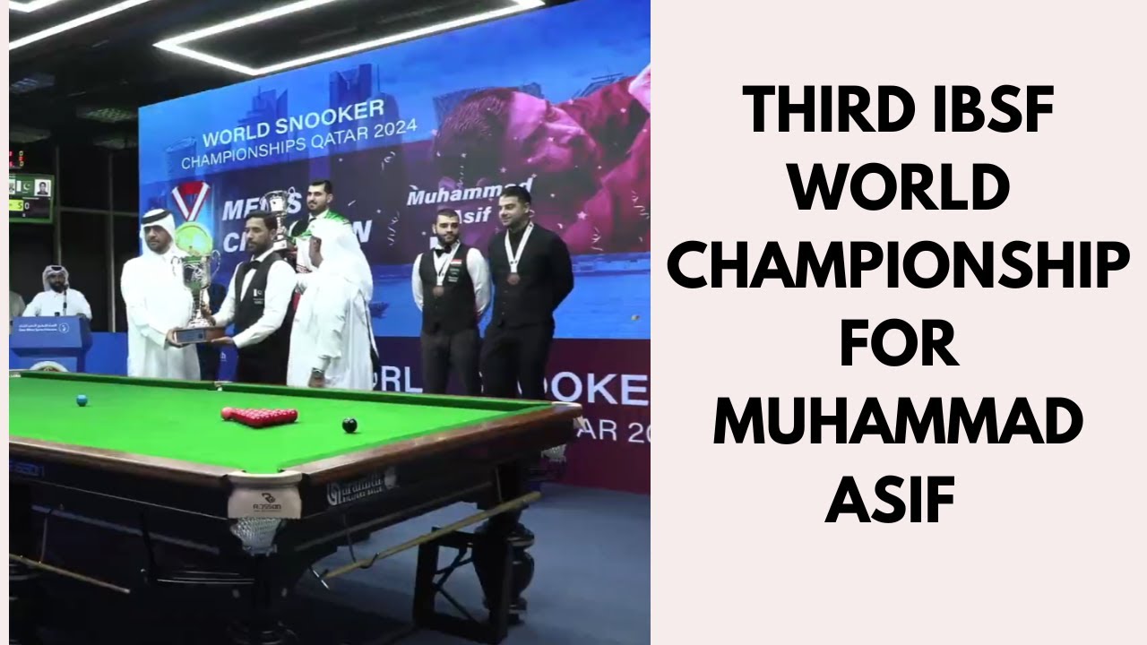 Asif wins IBSF Snooker World Championship 2024 | Final Frame Highlights