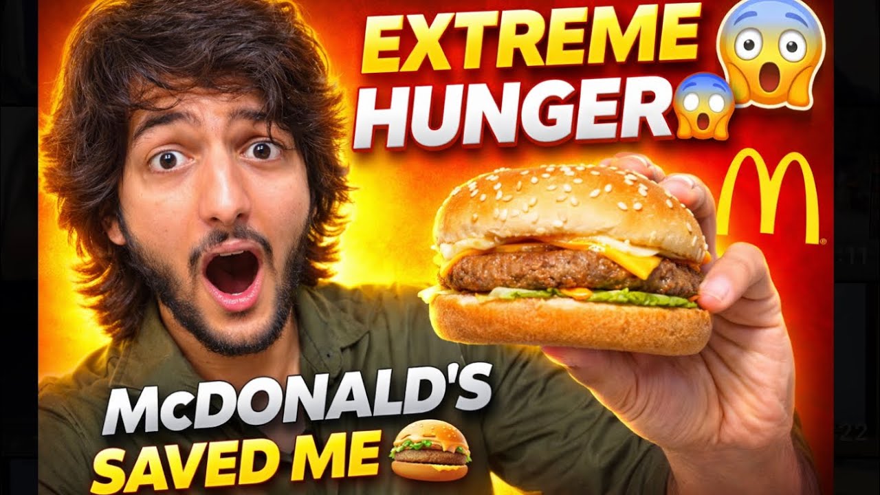 Too Hungry So I Went to McDonald’s 🍔 | Hunger Vlog | Raj Vlog