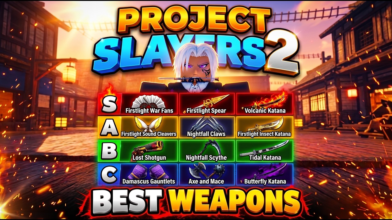 The DEFINITIVE Weapon Tier List in Slayers 2 (Best Weapons for Slayers & Demons)