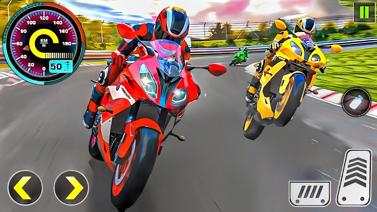 BIKE RACING GAME GAMEPLAY - BIKE GAME 3D SMOOTH CONTROL HIGH GRAPHIC NEW UPDATE - ANDROID GAMEPLAY