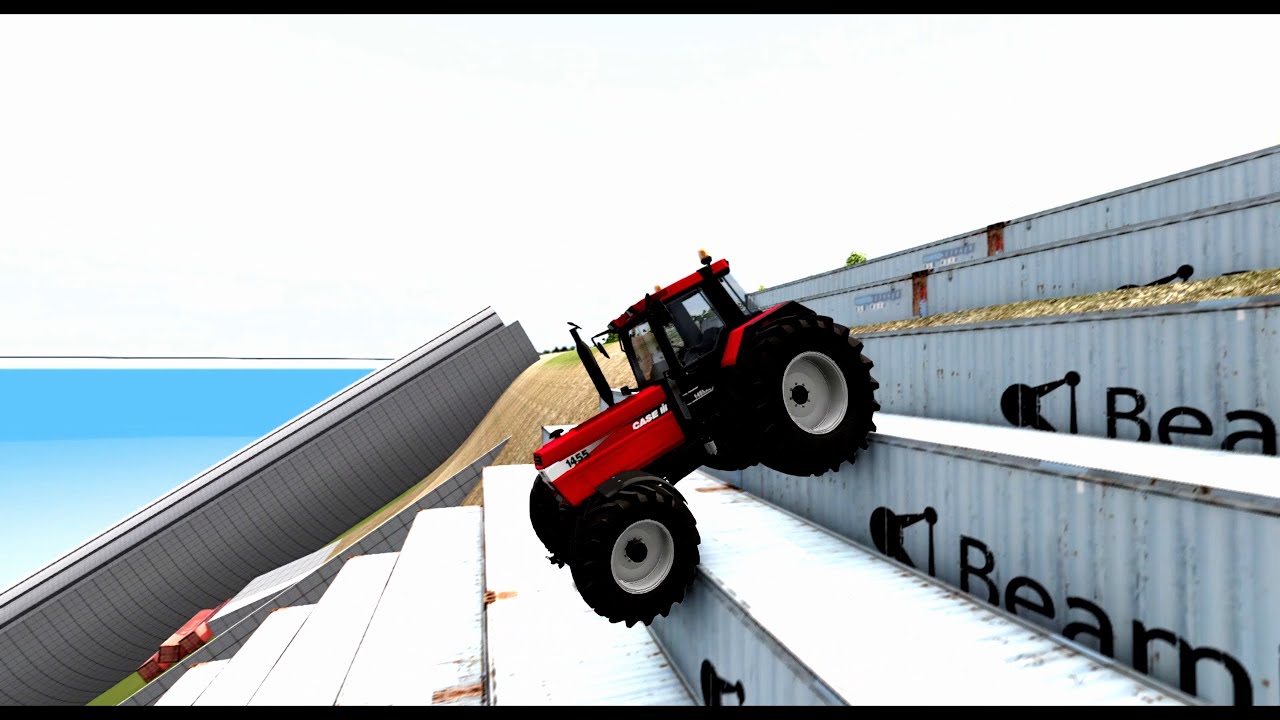 BeamNG Drive | Zigzag Stairway Car Falls | Ultimate Crash Test