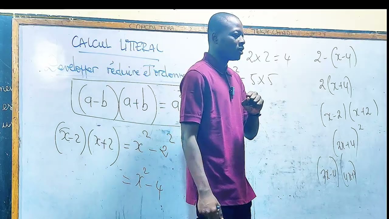 Développer une expression littérale #maths #mathematica #fonction #développer (identité remarquable)