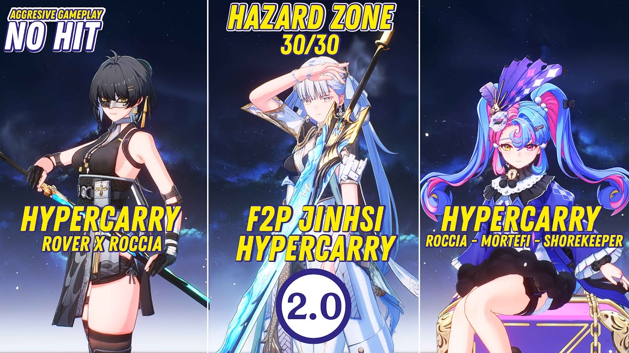 Tower of Adversity 2.0 | Rover - Jinhsi - Rocia | Hazard Zone - Wuthering Waves