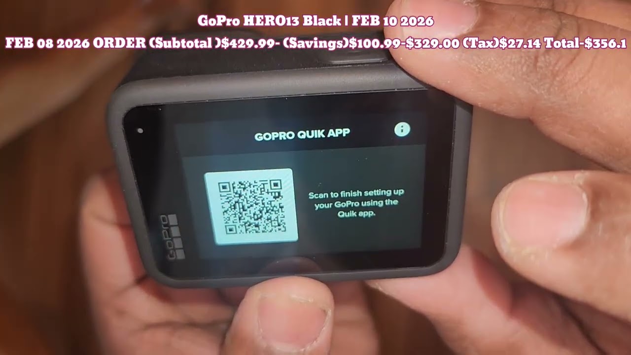 GoPro HERO13 Black setup feb10 2026