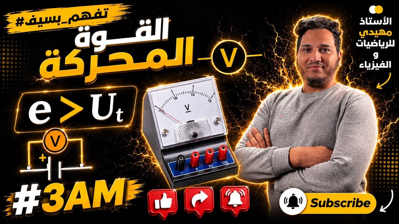 📚 القوة المحركة | شرح مبسط وأمثلة تطبيقية