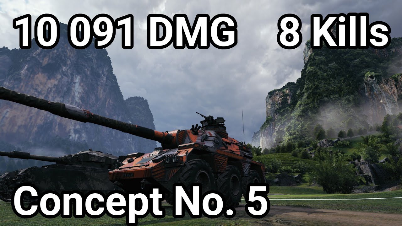 CONCEPT No. 5: 10K DAMAGE 8 KILLS - THE UNTOUCHABLE WHEELED CARRY | WoT