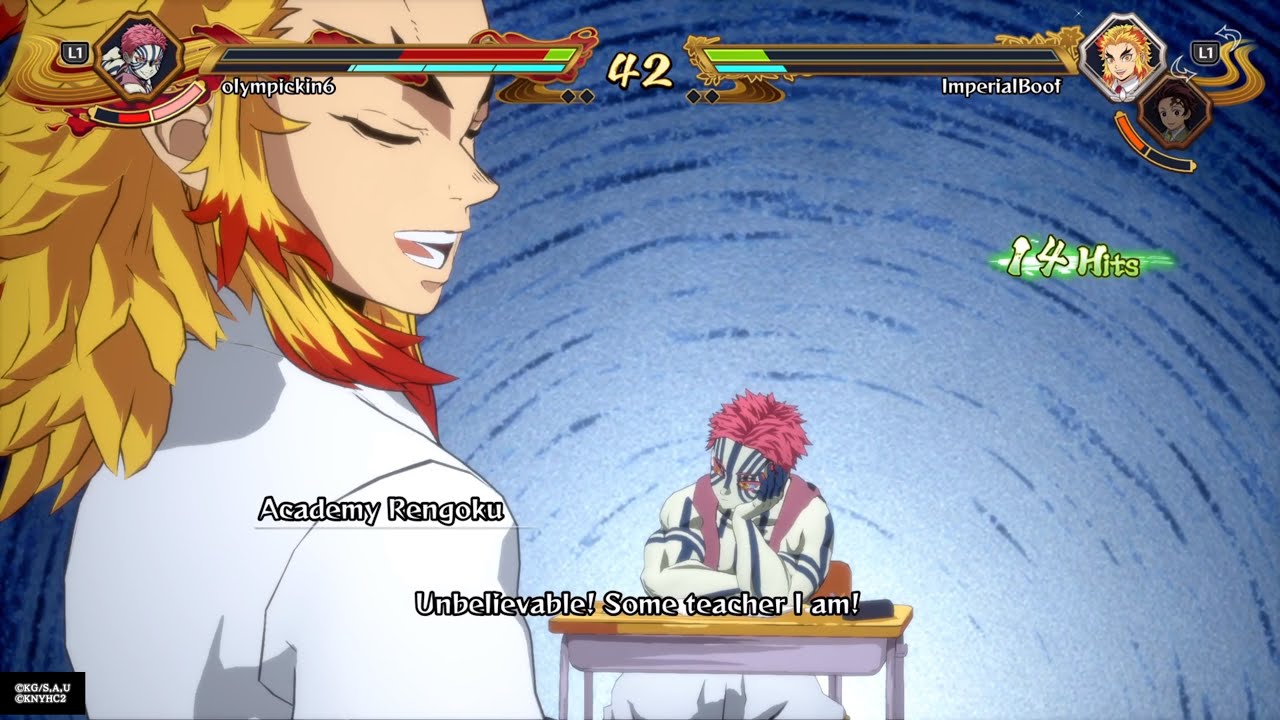 Academy Tanjiro & Rengoku Online Ranked Matches[Demon Slayer 2]