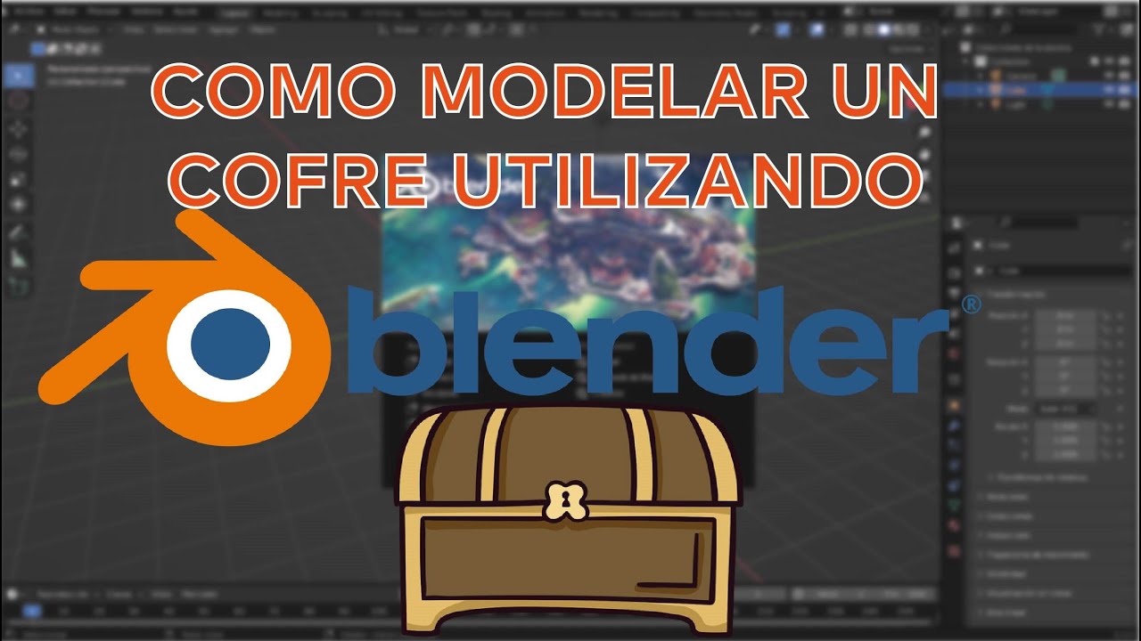 COMO MODELAR UN COFRE EN BLENDER