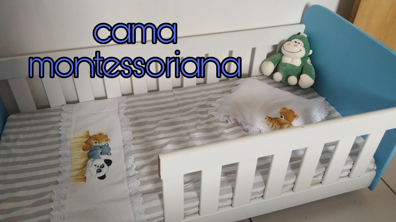 Transformei o berço em uma cama montessoriana