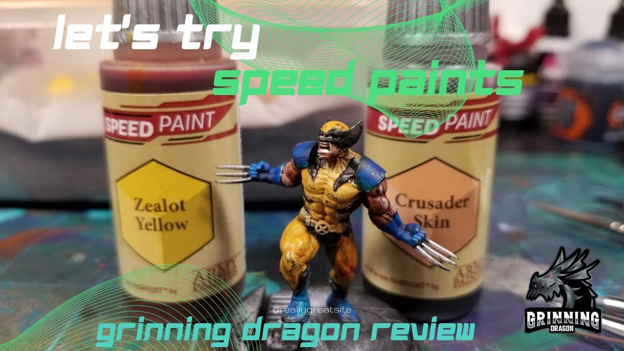 Army Painter Speed Paint Review - Zealot Yellow & Crusader Skin