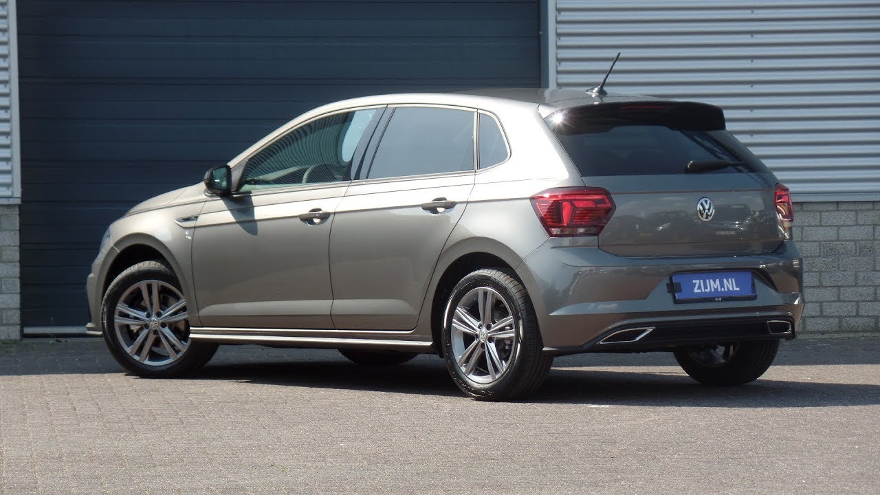 Volkswagen NEW Polo R-Line 2018 Limestone Grey Full LED 16 Sebring walk around & Inside Detail