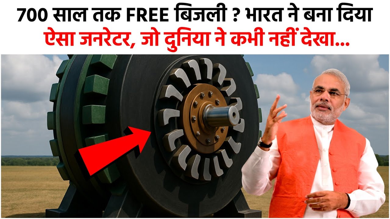 दुनिया हुई पागल! भारत ने बना दिया ऐसा जनरेटर जो 700 साल तक बिना रुके बिजली देगा