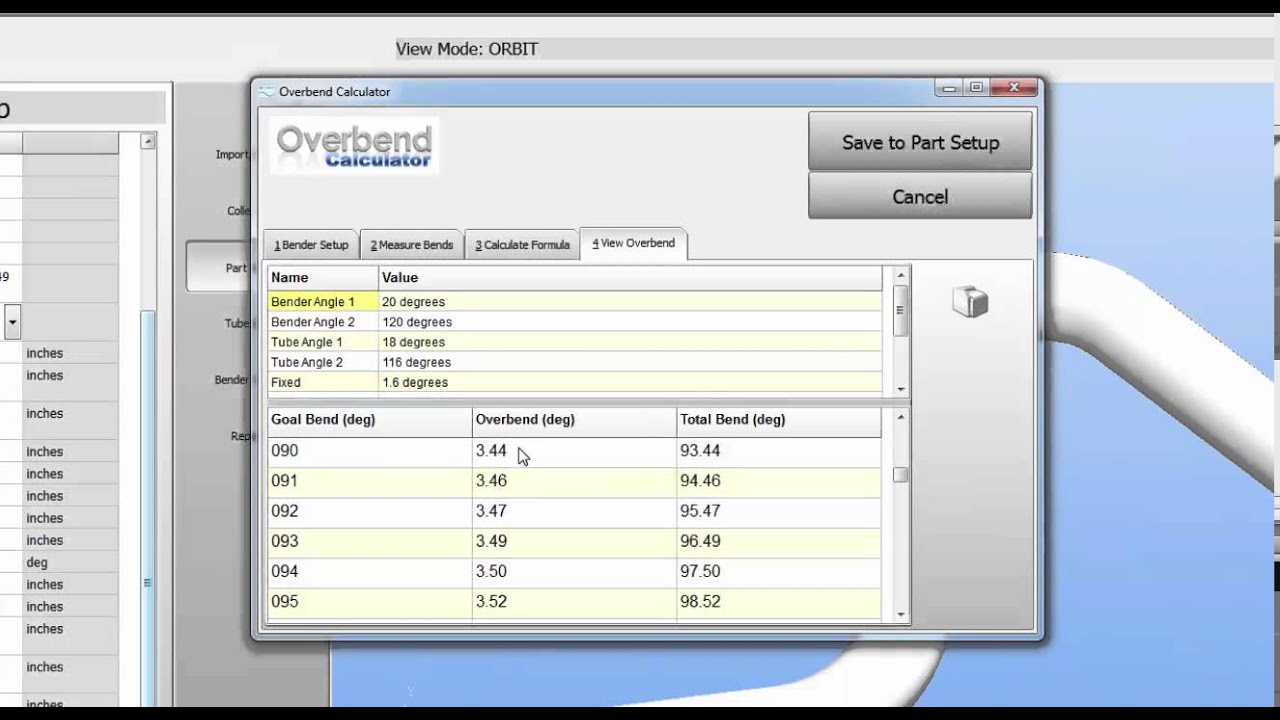 VTube - How to Calculate Springback Compensation for Benders