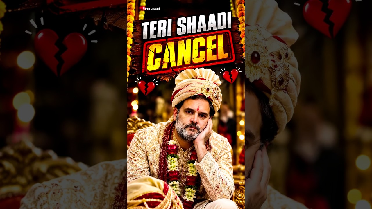 Girl Rejects Groom After Seeing Rahul Gandhi in His Instagram Bio!😂 #shorts
