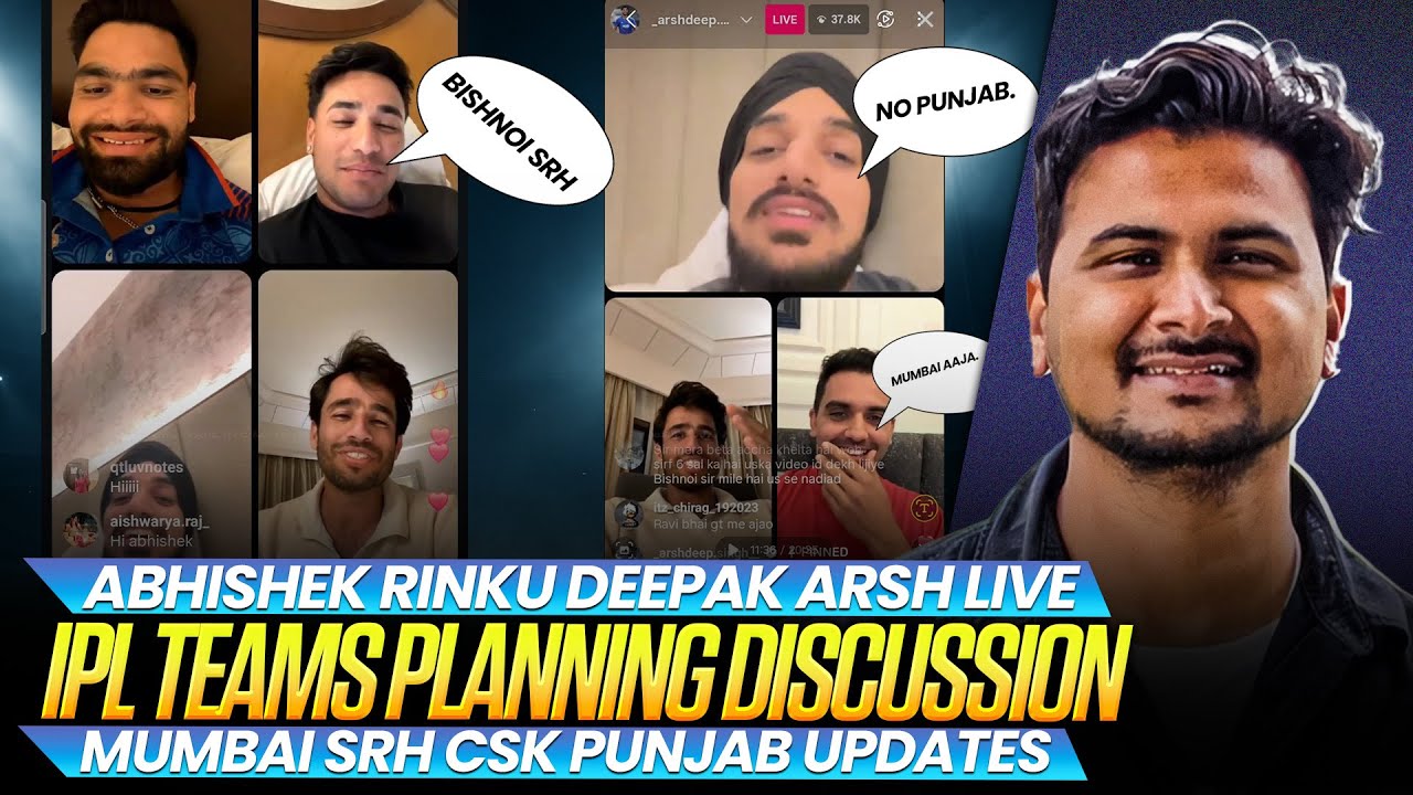 LIVE - ABHISHEK ! ARSHDEEP ! RINKU ! DEEPAK CHAHAR ! BISHNOI - SRH PBKS MI KKR - IPL 2026 AUCTION