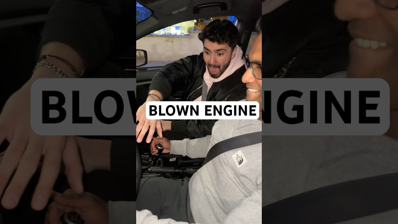 Newbie BLOWS UP Engine!😮 #manual #cars #mechanic #carenthusiast #fyp