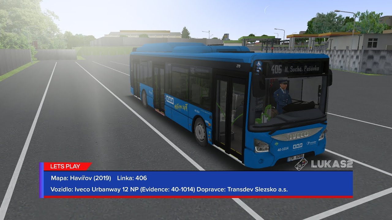 OMSI 2 | Havířov 2019 | Iveco Urbanway 12M NP (Evidence: 40-1014) | Transdev Slezsko | Linka 406