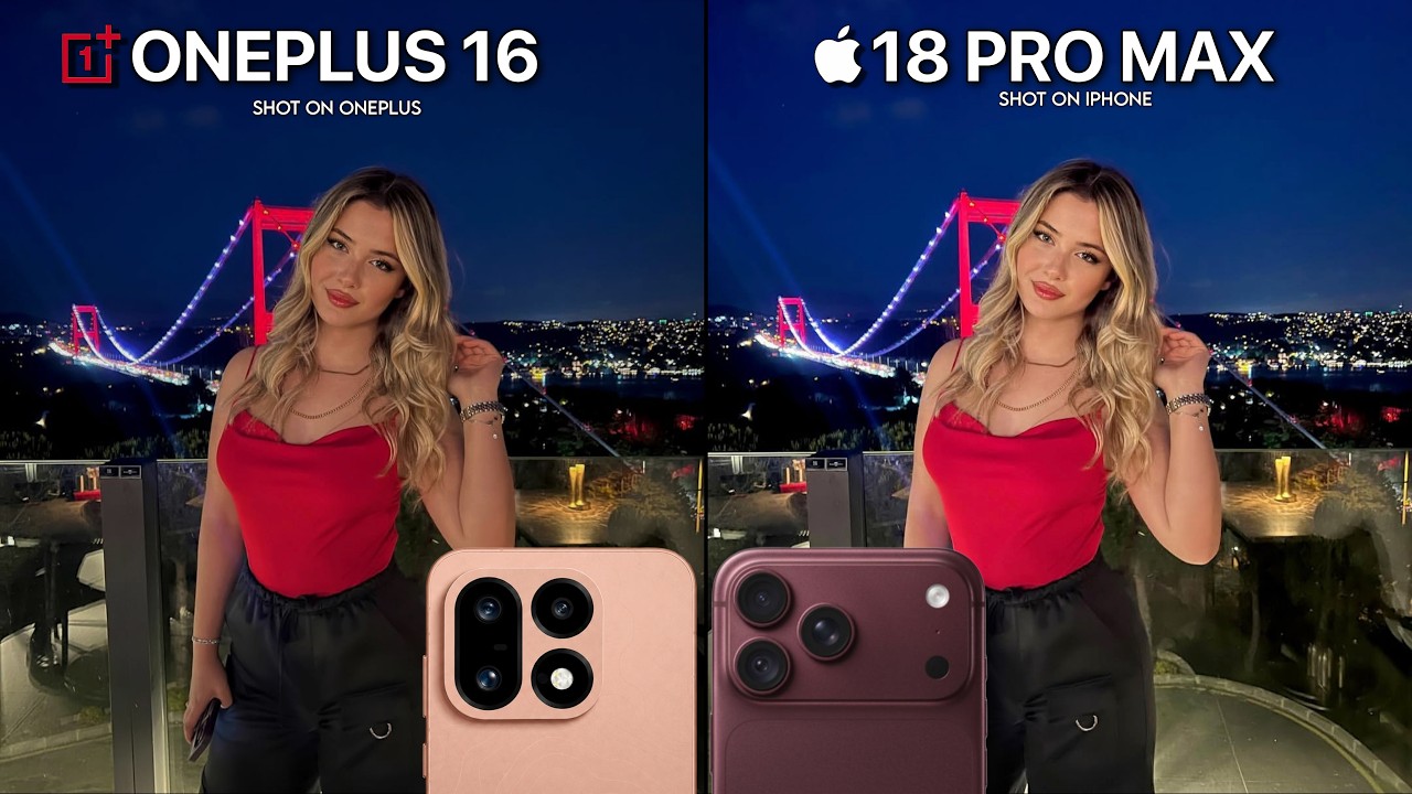 OnePlus 16 vs iPhone 18 Pro Max Camera Test Comparison 