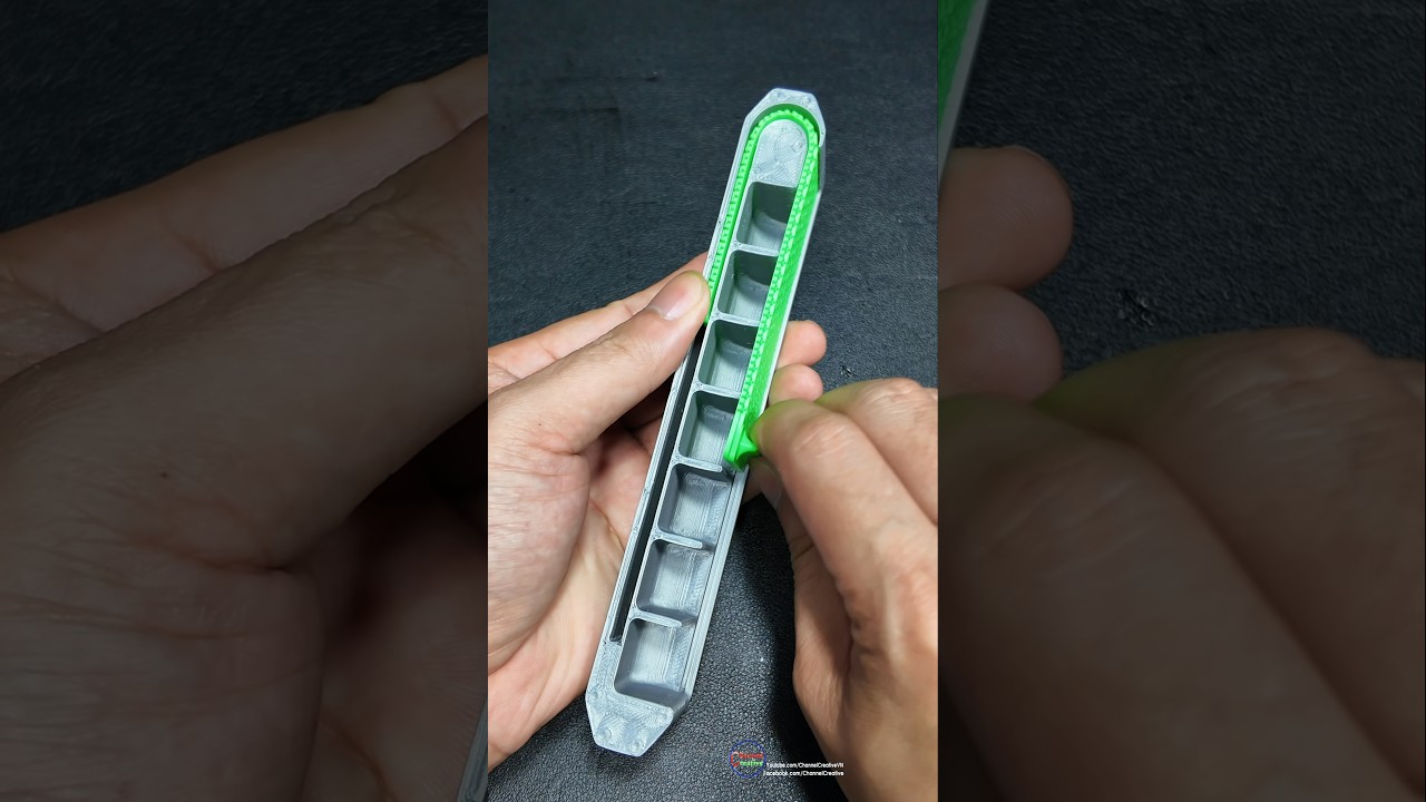 Pill box with roll top #pillbox #3dprinting