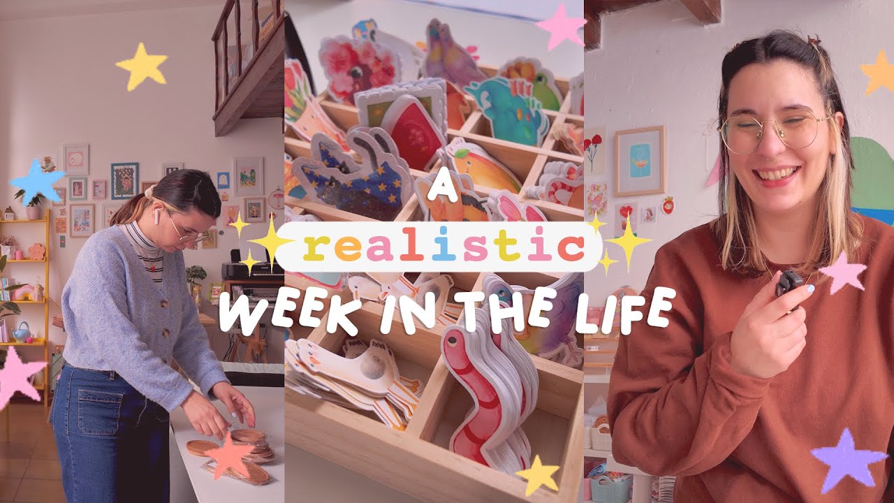 Making products, Busy week, Work and Hobbies ✨ REALISTIC ✨ Week in the life of an Artist