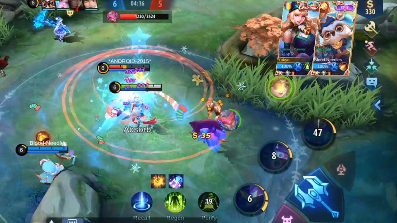 TOP SUPREME ODETTE AND TOP SUPRME DIGGIE COMBO IT'S UNSTOPABLE -MOBILE LEGENDS