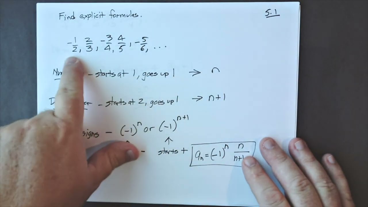 Calculus II - Sequnces (Math 151 Section 5.1)