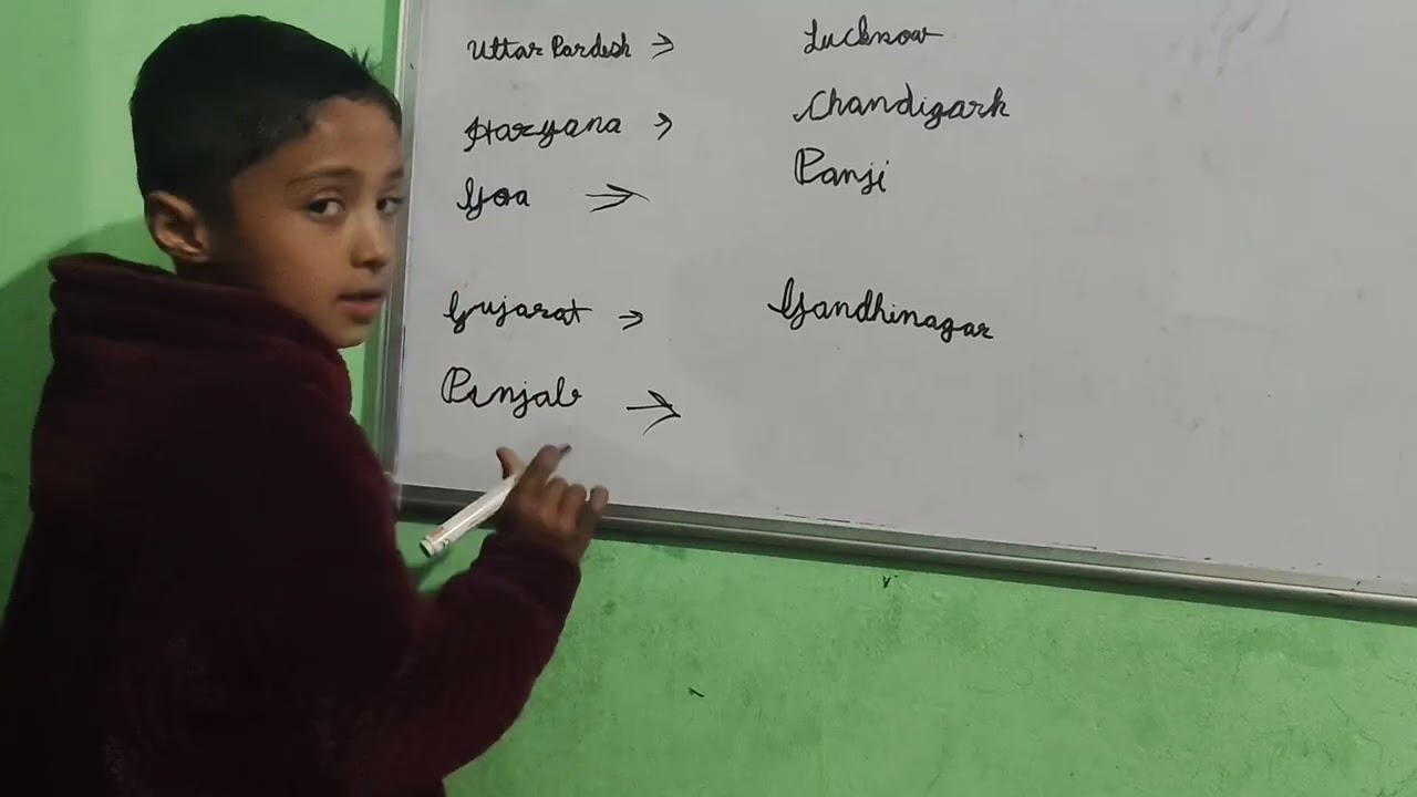 India State & Capital Name KARTIK Teaching Verma Family Son's #familychannel #education #cute 