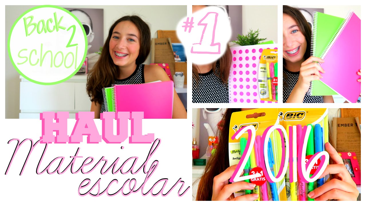 Haul Material Escolar! | 1º #Back2School 2016!| Mary Channel