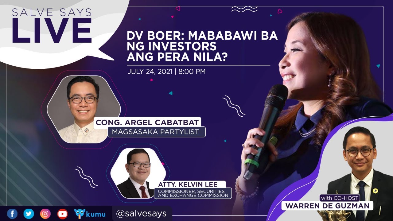 DV BOER: MABABAWI BA NG INVESTORS ANG PERA NILA?