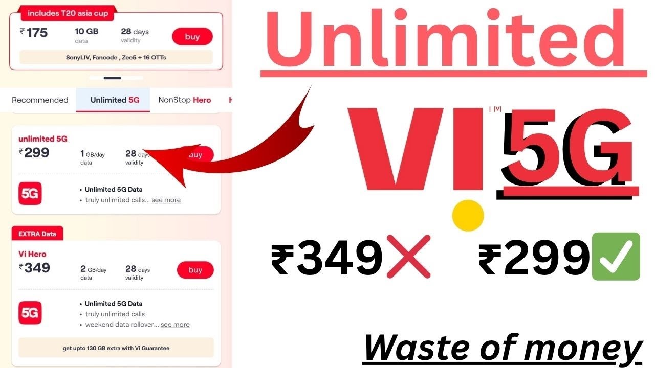 vi 5g unlimited data llI vi 5g unlimited data not working II vi unlimited data plan #5g #tech #data 