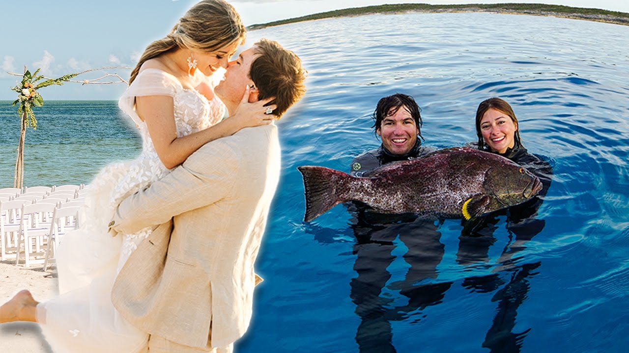 Spearfishing for our Bahamas Wedding Feast (Full Wedding Video)
