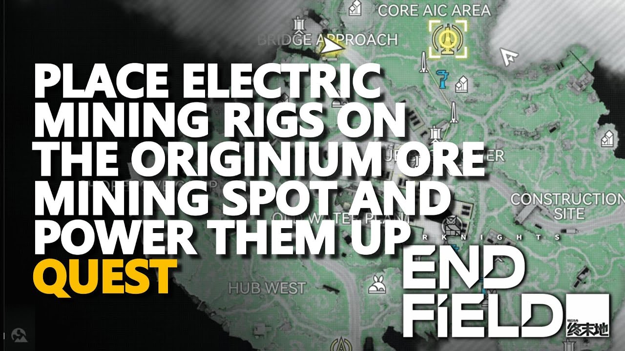 Place Electric Mining Rigs on the Originium Ore mining spot and power them up Arknights Endfield
