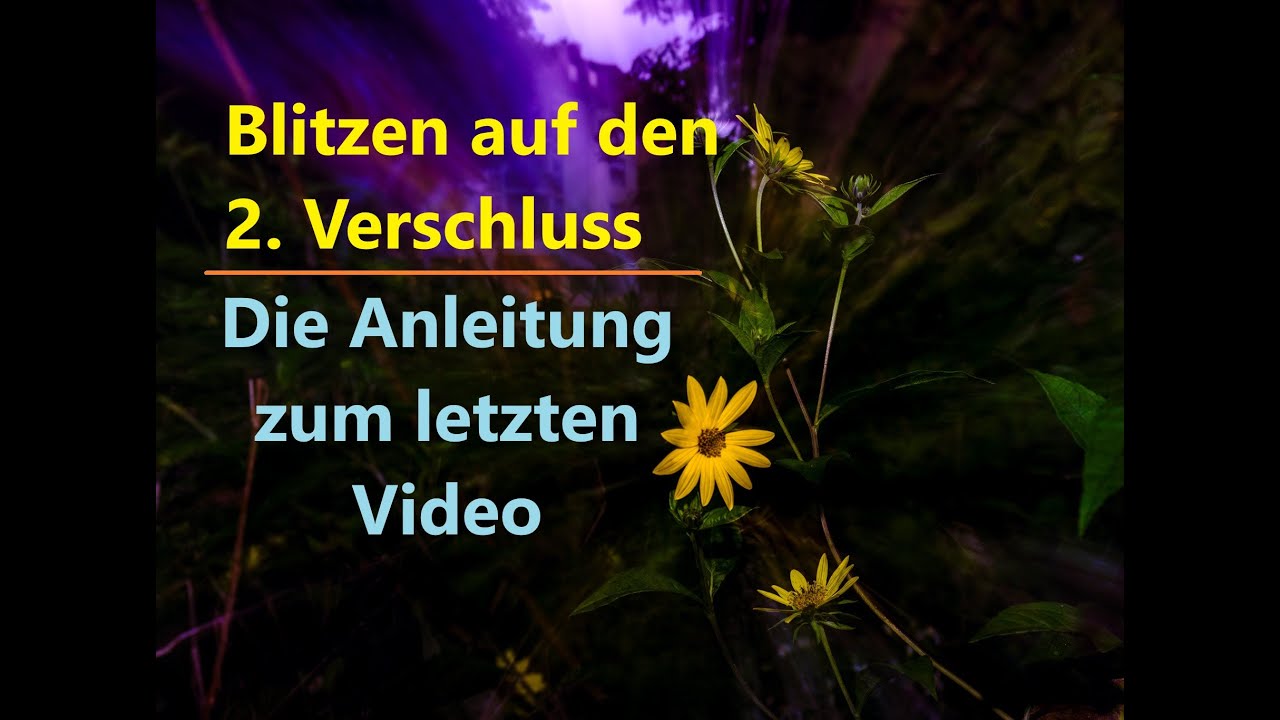 Blitzen auf den zweiten Verschluss | Anleitung mit Canon 6D Mark II | Grundlagen eTTL-Automatikblitz