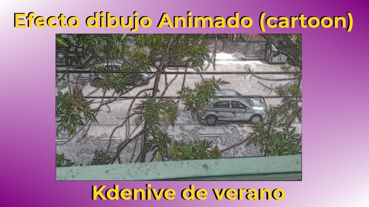 Efecto Cartoon o dibujo animado con Kdenlive