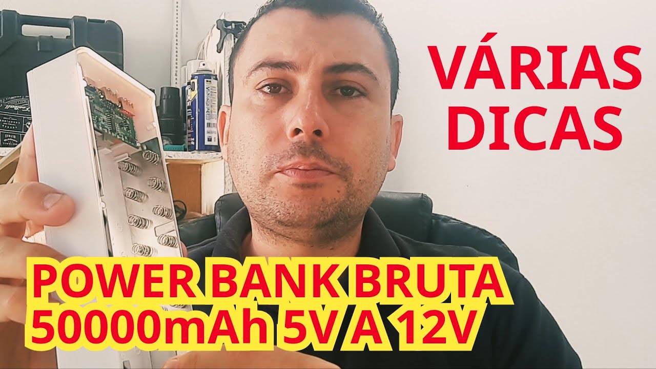 Power Bank de gente grande 50000mAh liga de 5v a 12v de saída