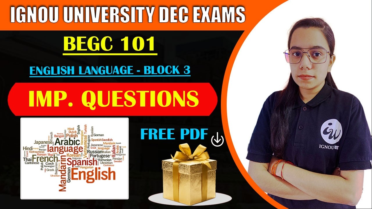 BEGC 101 | ENGLISH LITERATURE || IMPORTANT QUESTIONS | IGNOU WALAY