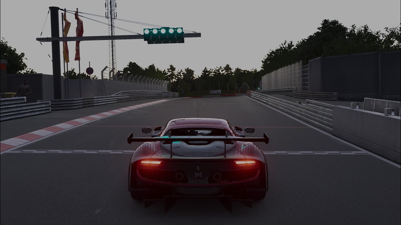 Gran Turismo 7 - Ferrari 296 GT3 '23 Gameplay on The Nurburgring.