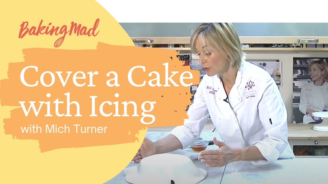 Как покрыть торт готовой глазурью | Baking Mad