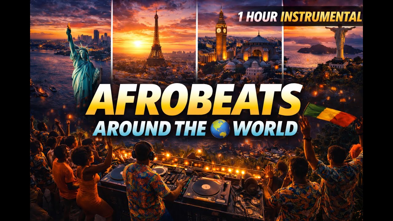 Afrobeats Around the World 🌍 | 1 Hour Instrumental City Vibes | No Vocals