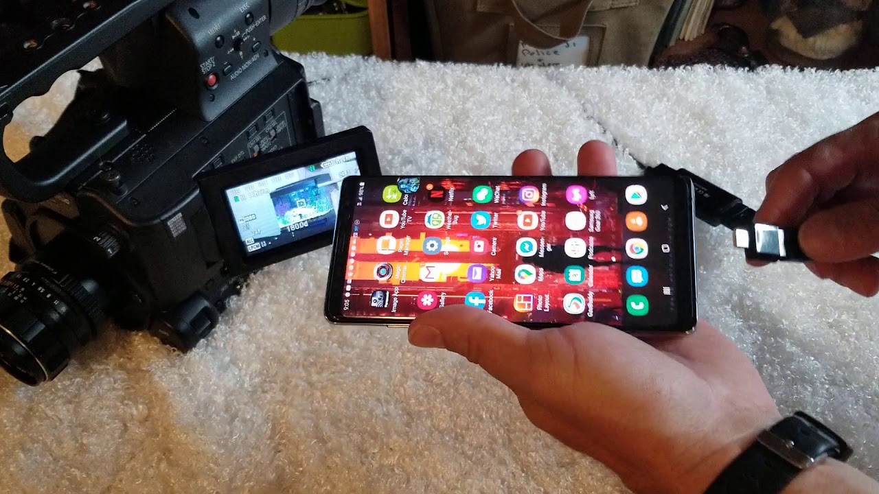 Connecting a HDMI to USB capture device to your cell phone