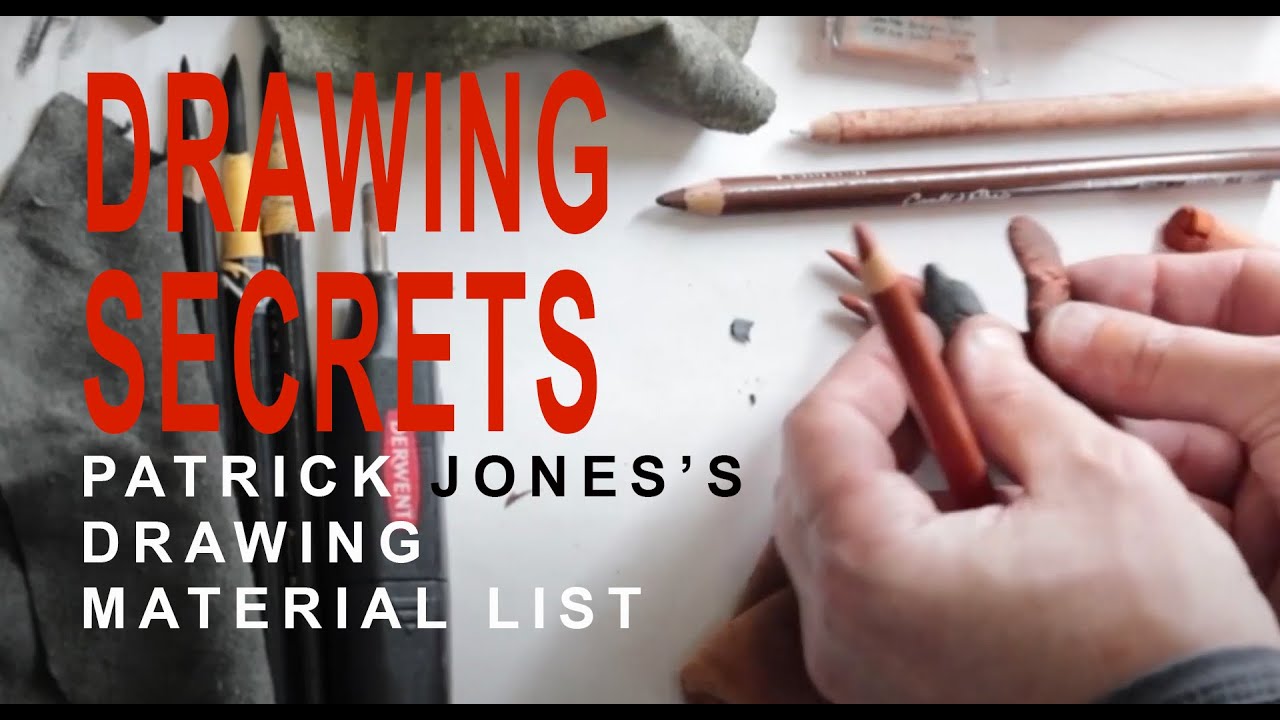 DRAWING SECRETS: Patrick J. Jones's Art Material LIST