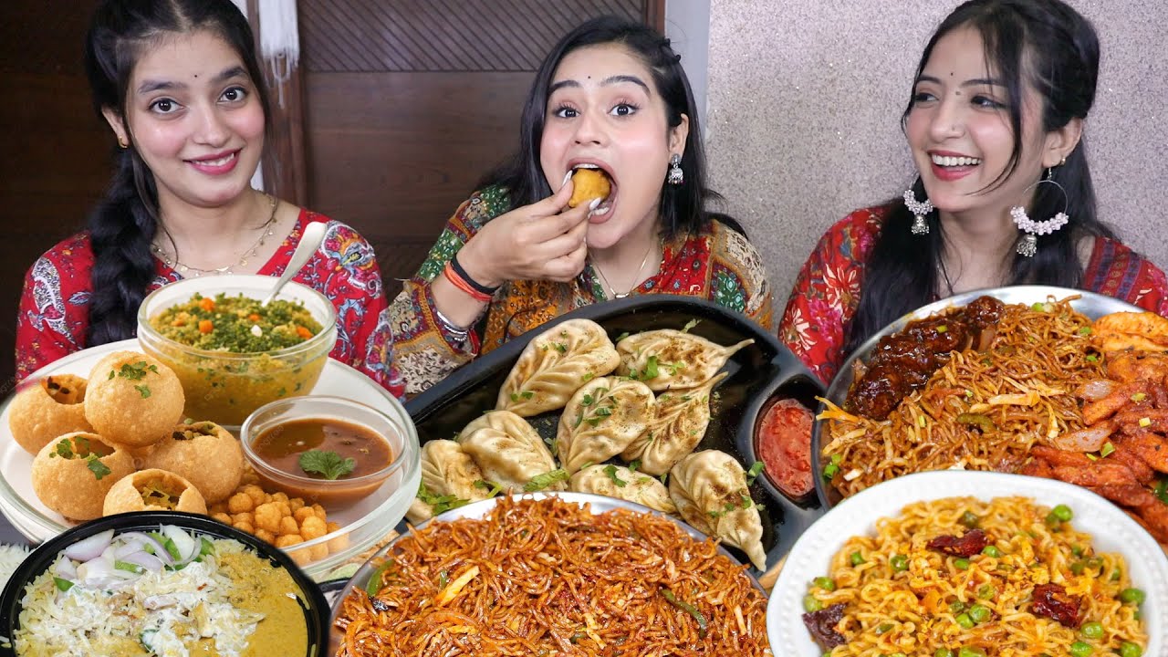 Guess the Bollywood Actress Food Challenge /Golgappa, Momos, Maggi, Spring Roll, Chow Mein, Samosa