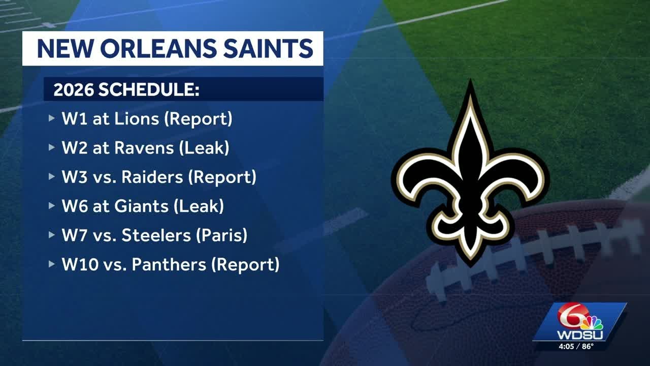 What we know about the New Orleans Saints 2026 schedule